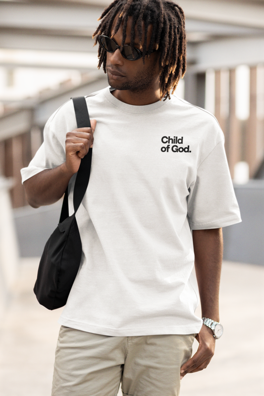 Child of God White Signature Heavyweight Unisex Crewneck T-shirt